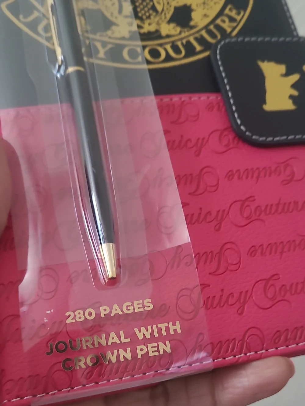 Juicy Couture Journal With Crown Pen- 280 Pages